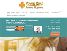 Tablet Screenshot of powerroadanimalhospital.com
